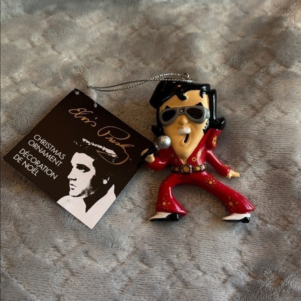 Kurt S. Adler Elvis Presley Christmas Ornament hang in car on tree